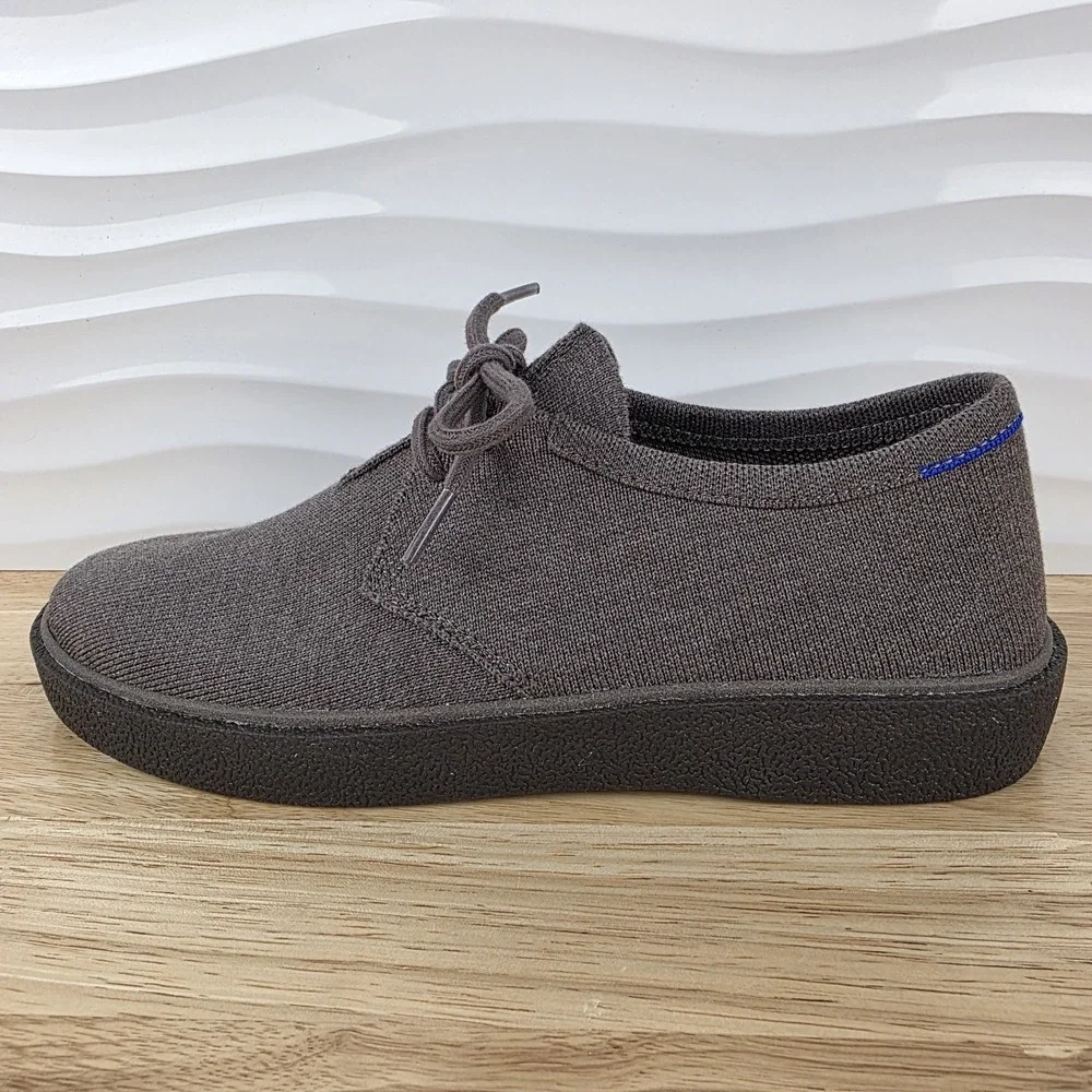 Rothys The Monty Sneakers Mens Size 10 Timber Brown Merino Wool Casual Shoes - Picture 4 of 14